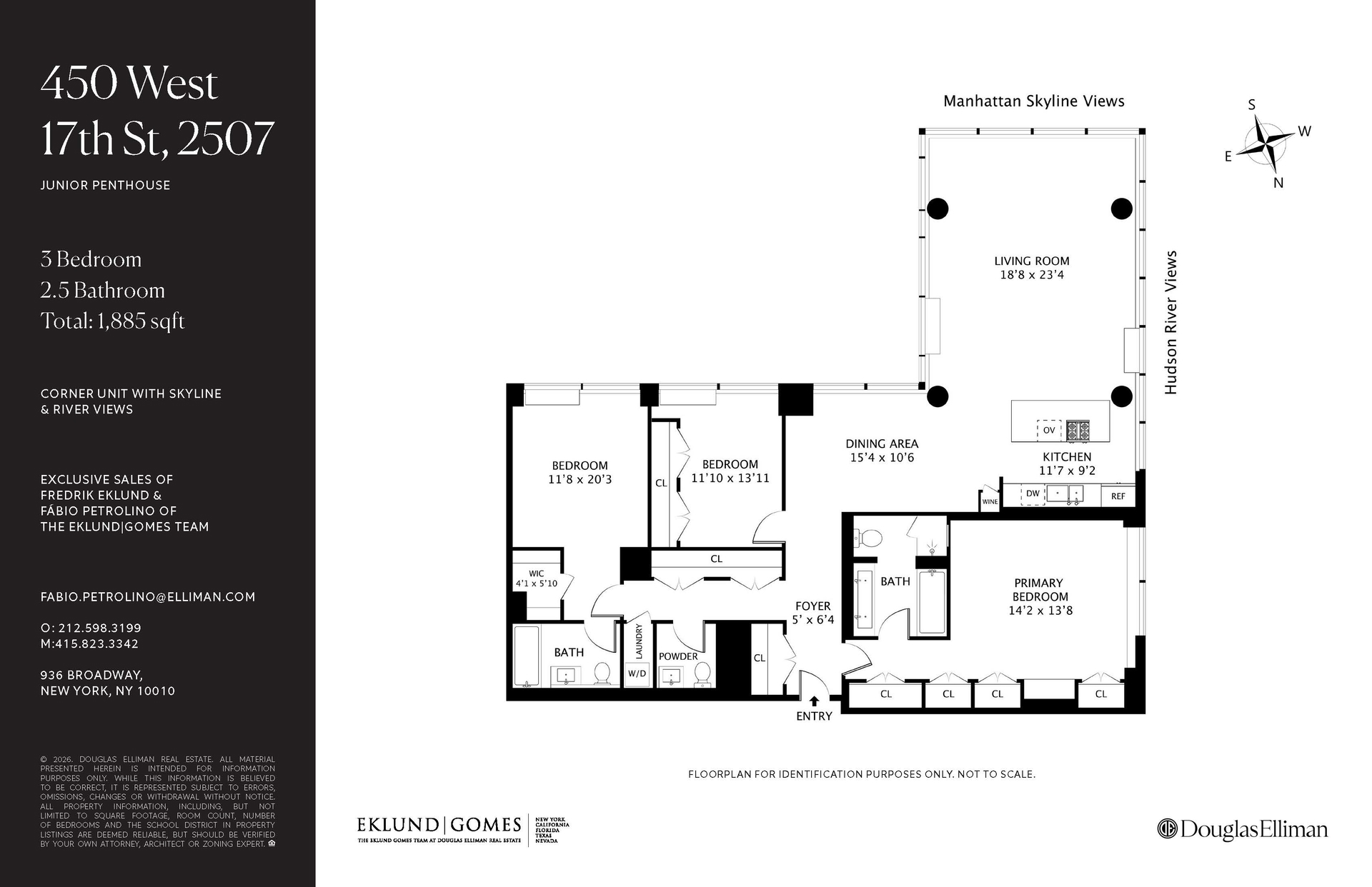 450 West 17th Street 2507 Chelsea New York NY 10011