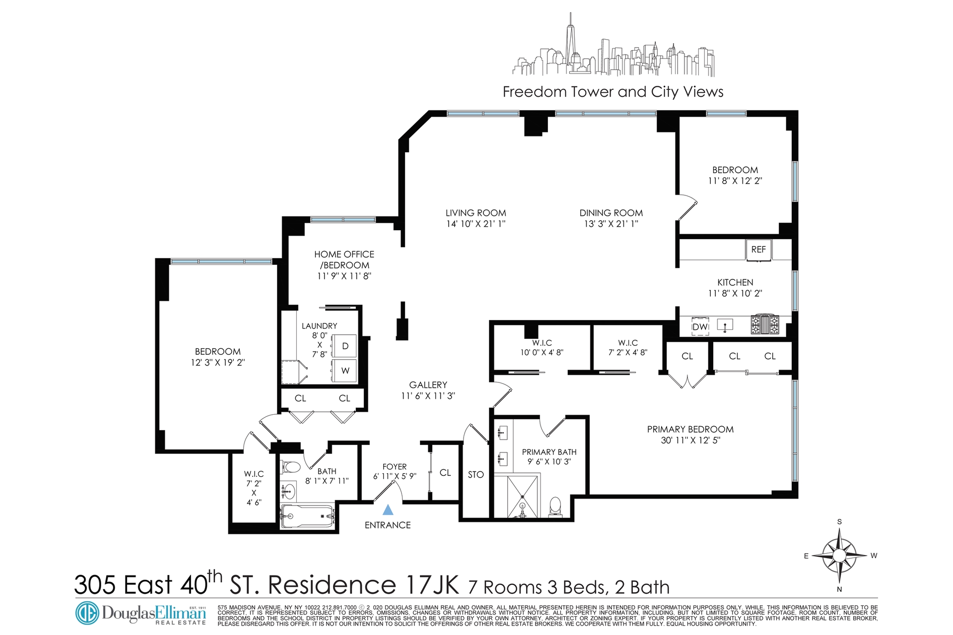 305 East 40th Street 17JK Tudor City New York NY 10016