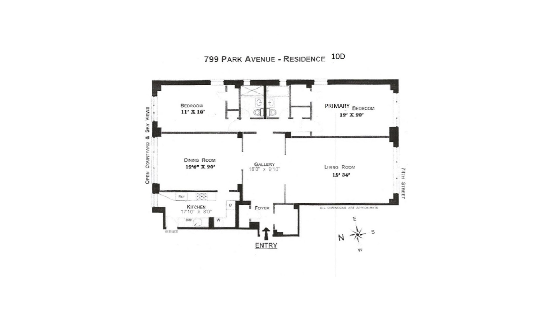 799 Park Avenue 10D Upper East Side New York NY 10021