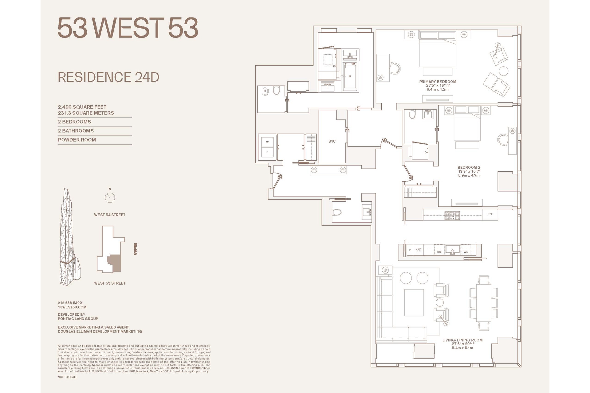 53 West 53rd Street 24D Midtown West New York NY 10019