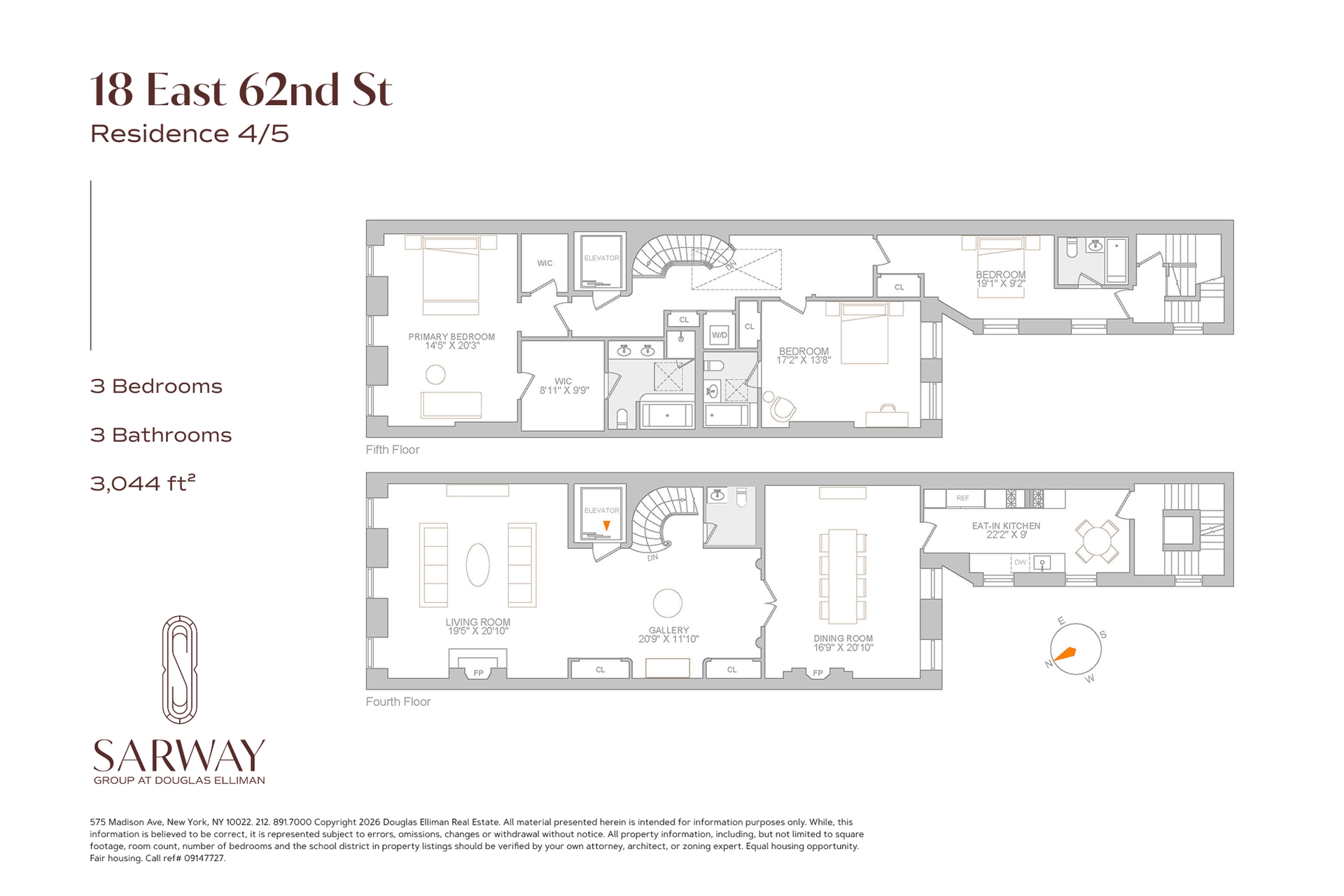 18 East 62nd Street 4/5 Upper East Side New York NY 10065