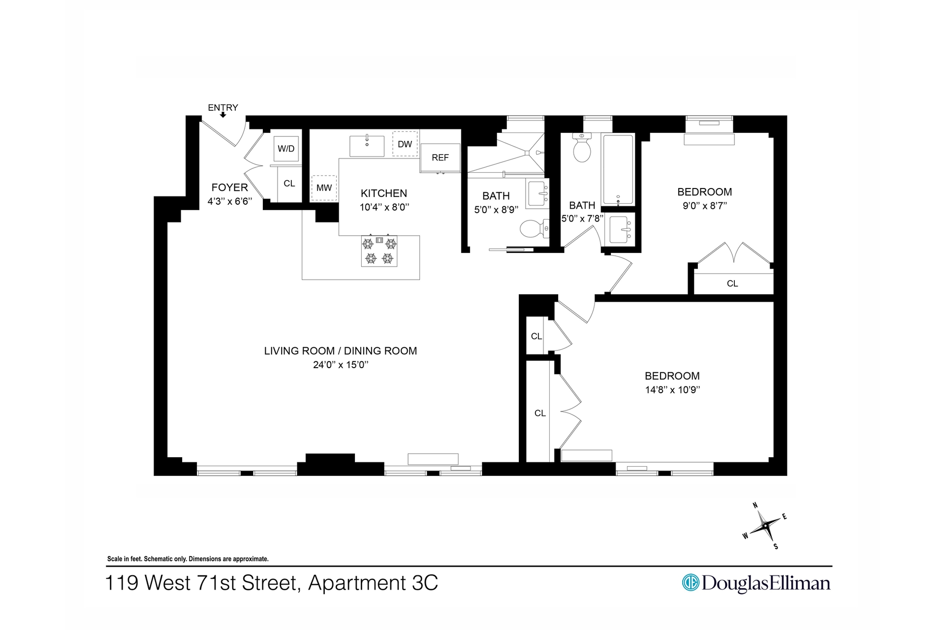 119 West 71st Street 3C Lincoln Square New York NY 10023