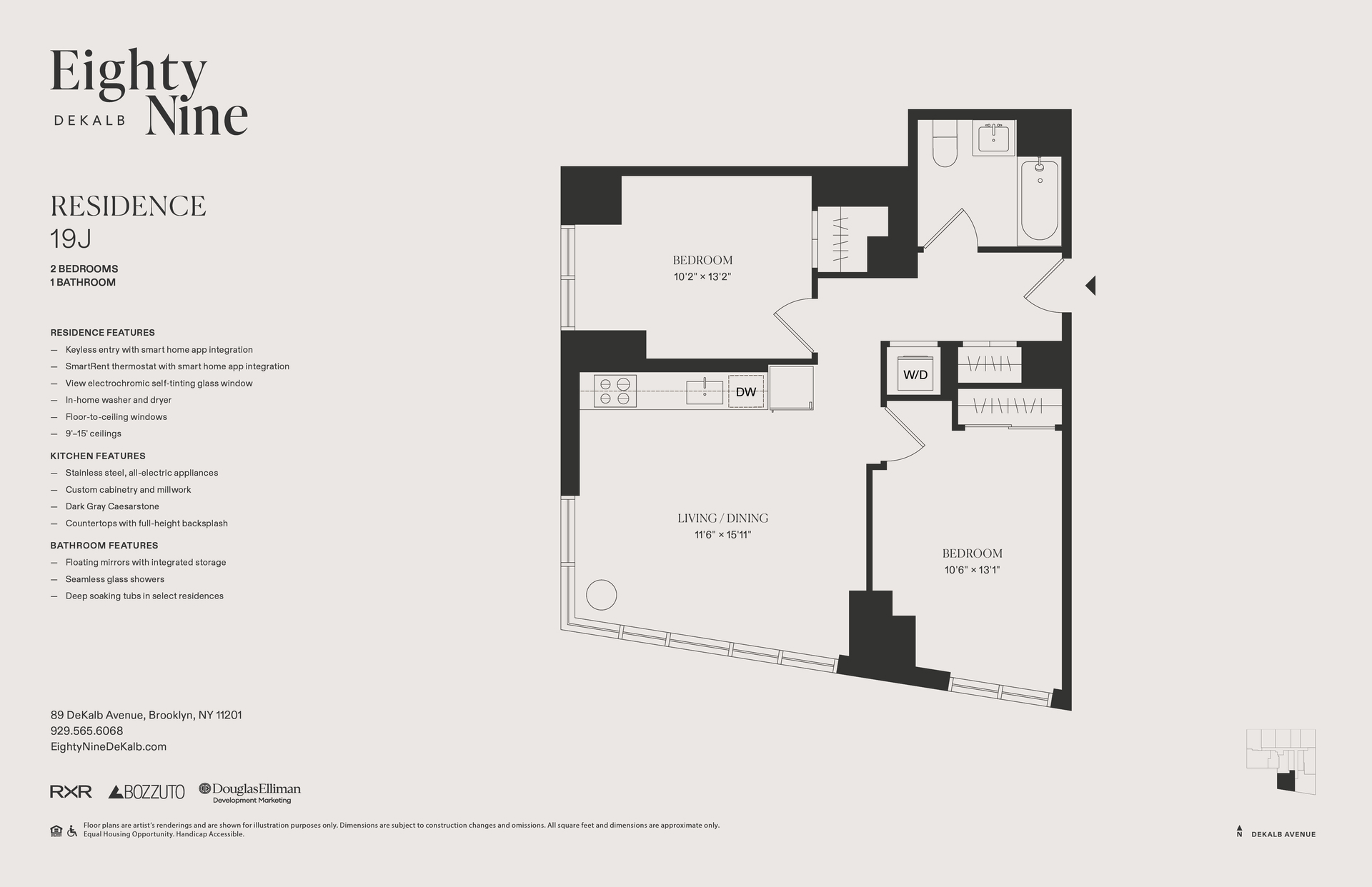 89 De Kalb Avenue 19J Fort Greene Brooklyn NY 11201