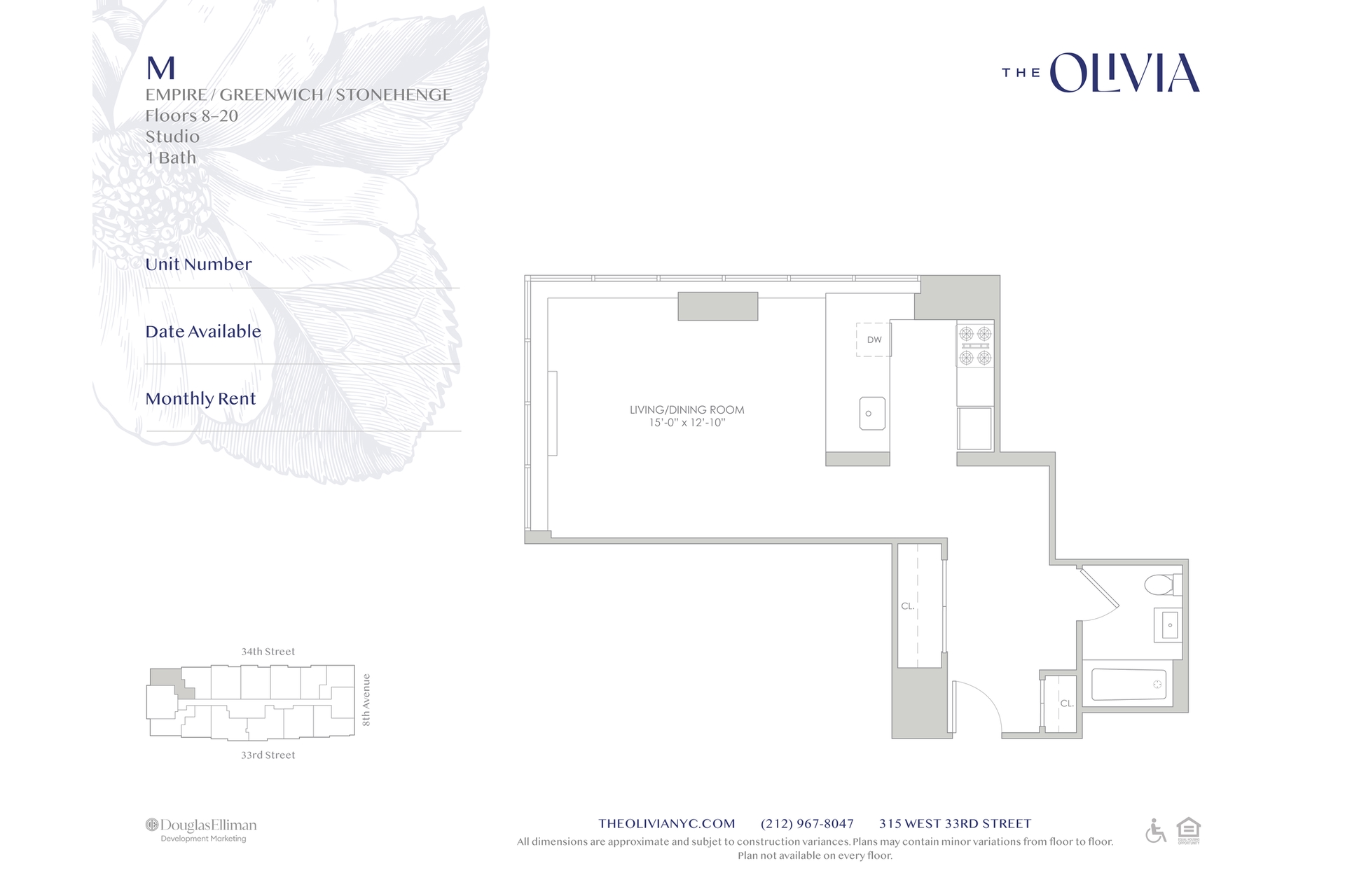 315 West 33rd Street 16M Chelsea New York NY 10001