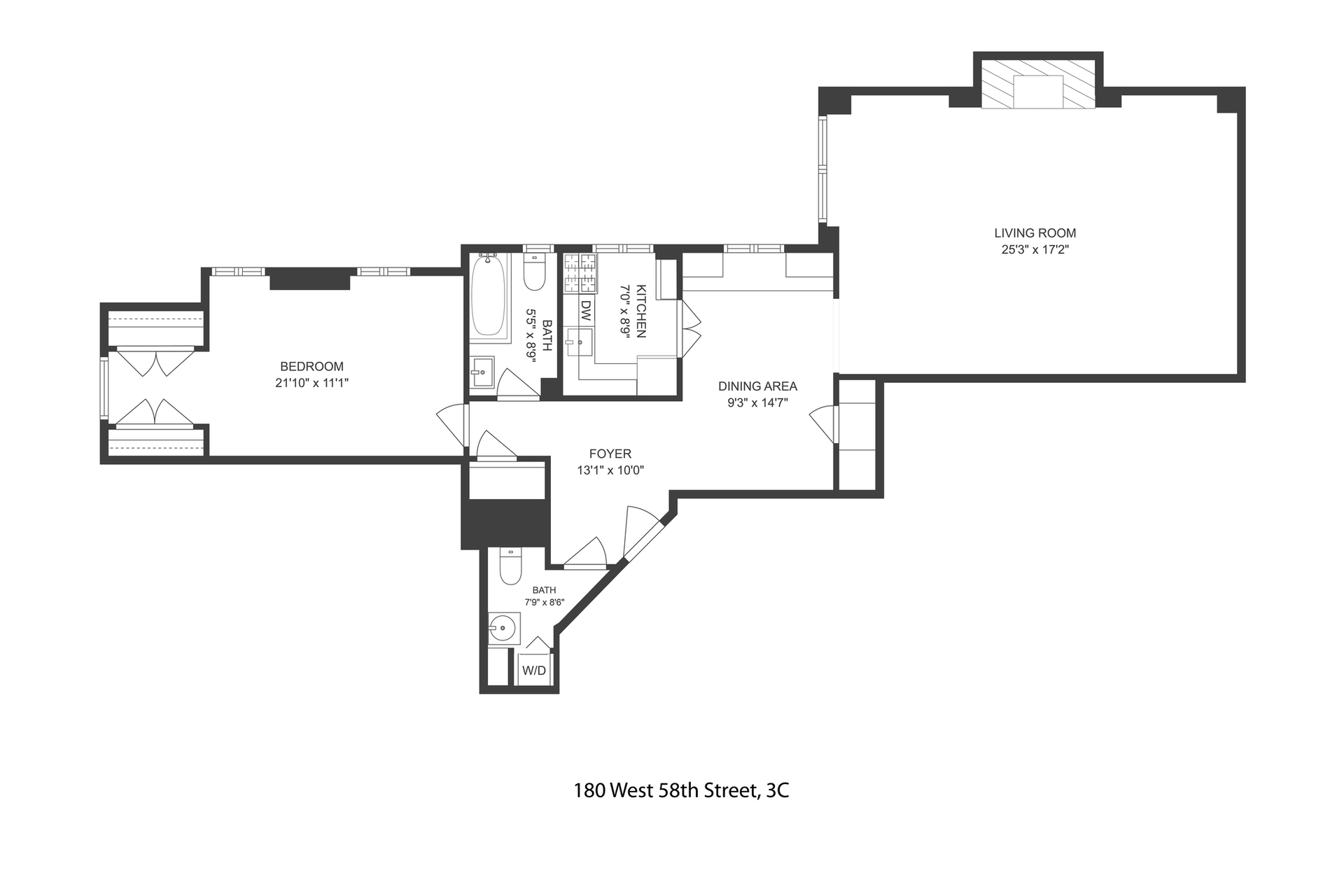 180 West 58th Street 3C Midtown West New York NY 10019