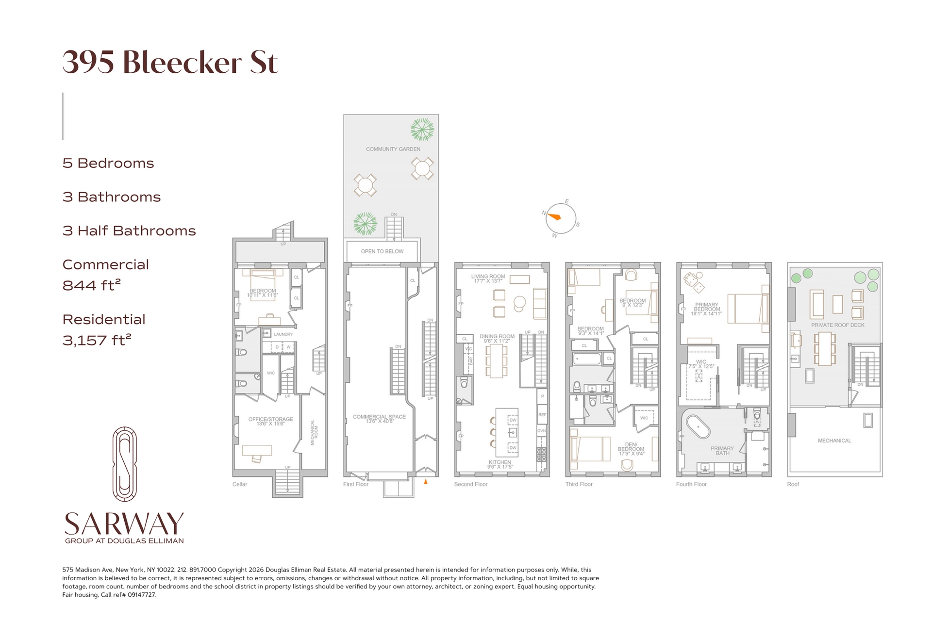395 Bleecker Street N/A W. Greenwich Village New York NY 10014