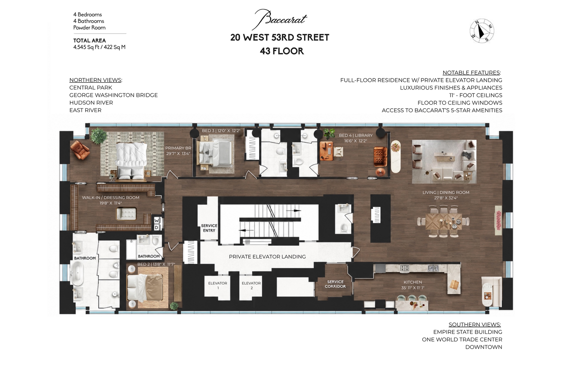 20 West 53rd Street PH43 Midtown West New York NY 10019