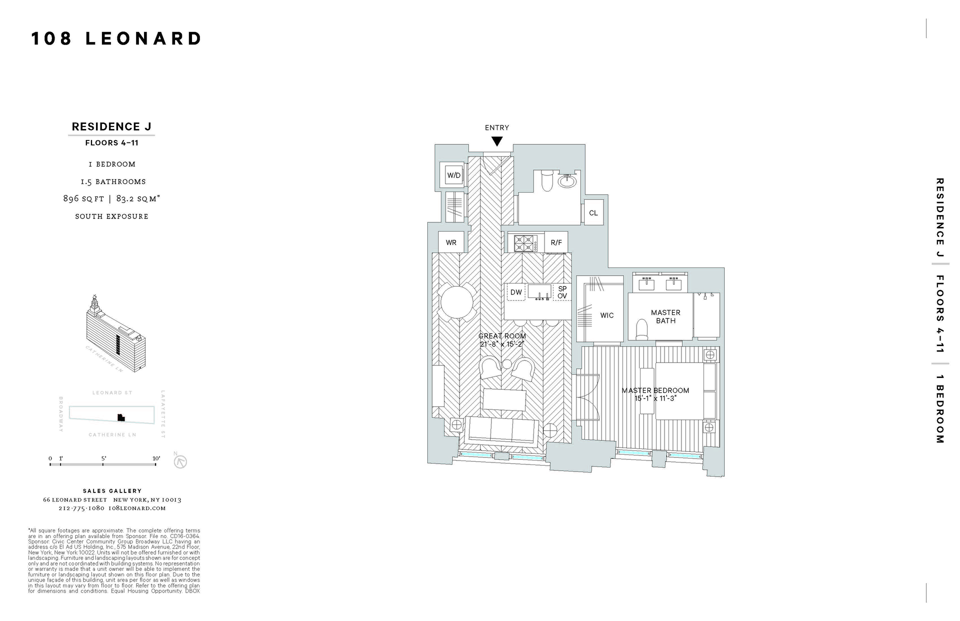 108 Leonard Street 11J Tribeca New York NY 10013