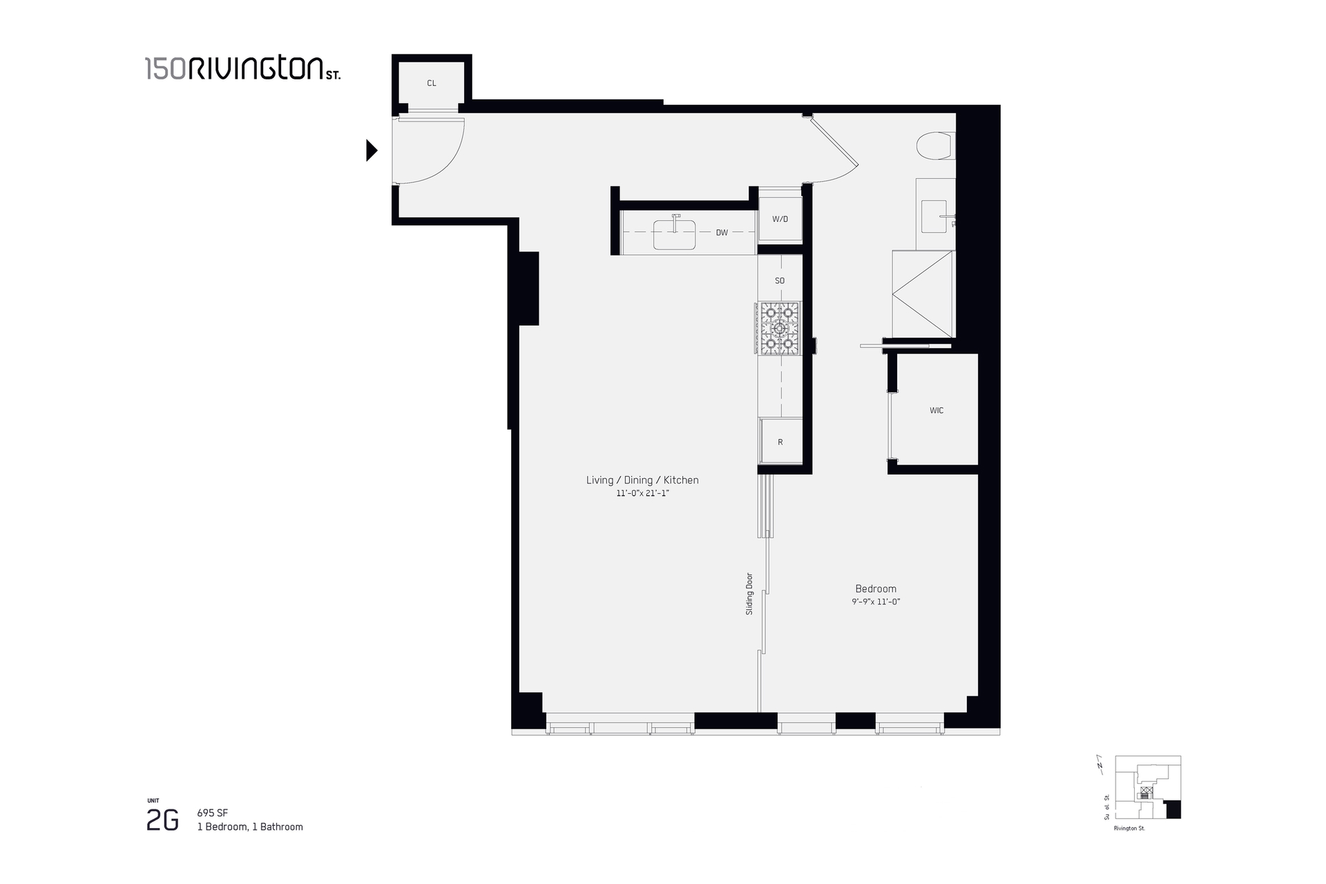 150 Rivington Street 2G Lower East Side New York NY 10002