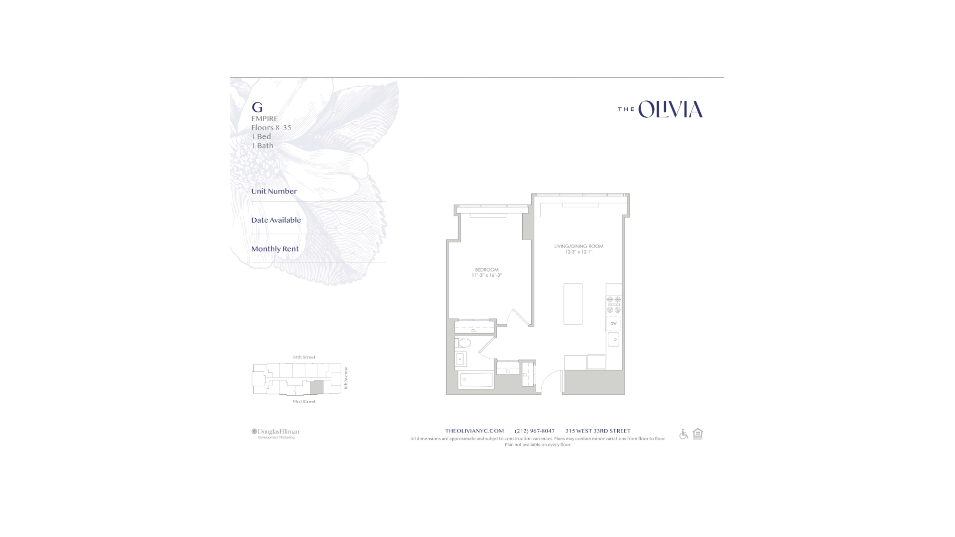 315 West 33rd Street 12G Chelsea New York NY 10001