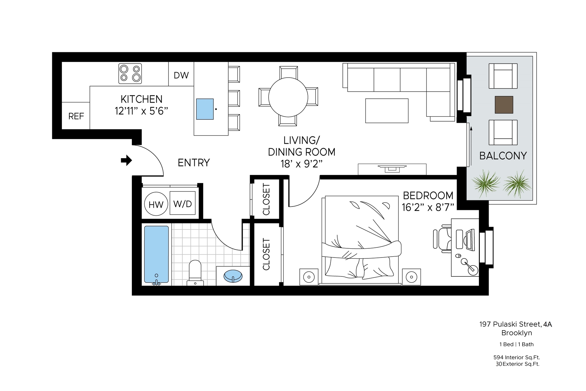 197 Pulaski Street 4A Bedford Stuyvesant Brooklyn NY 11206