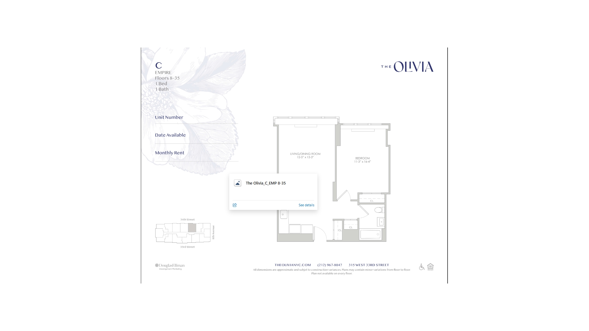 315 West 33rd Street Chelsea New York NY 10001