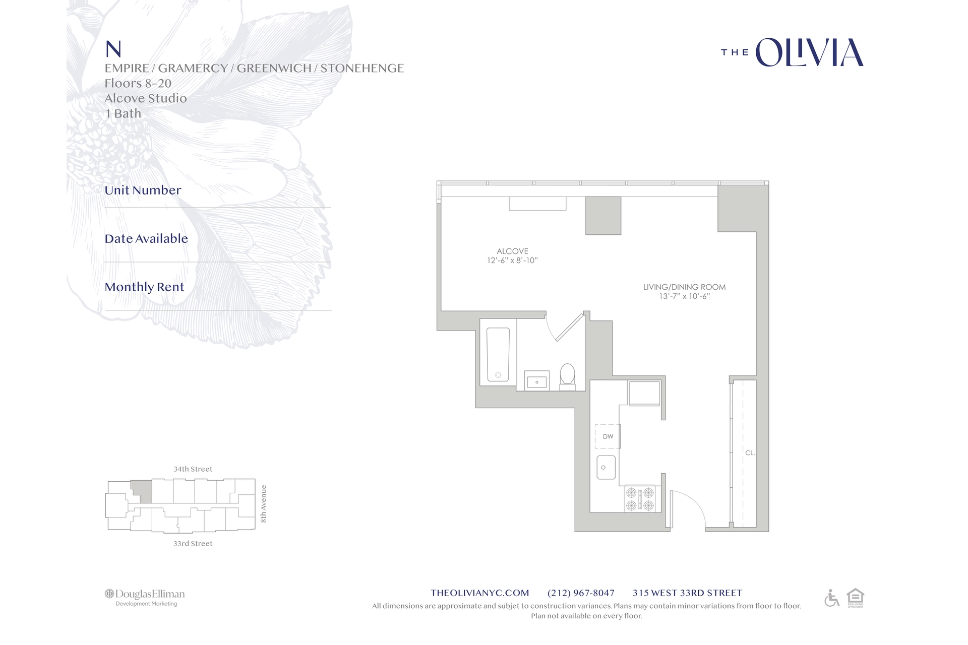 315 West 33rd Street 16N Chelsea New York NY 10001
