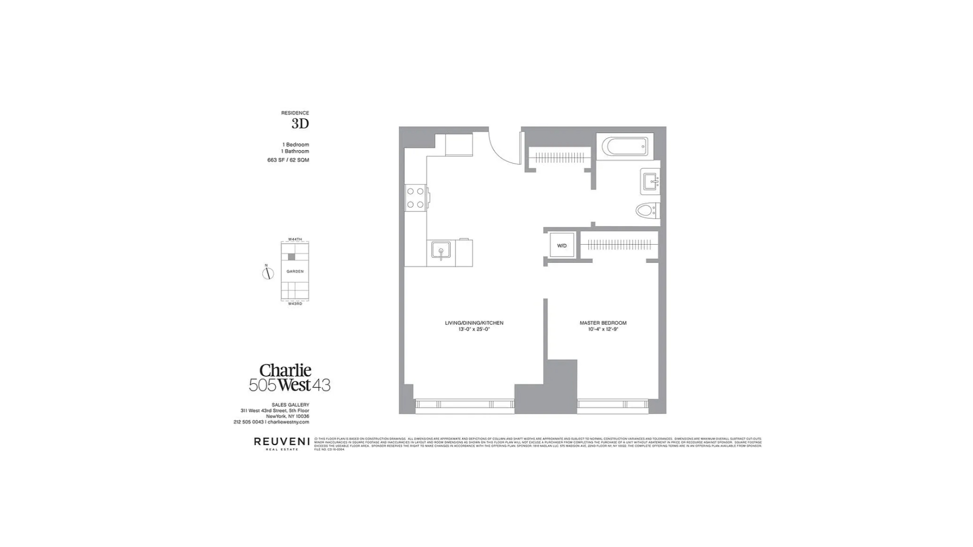 505 West 43rd Street 3D Clinton New York NY 10036