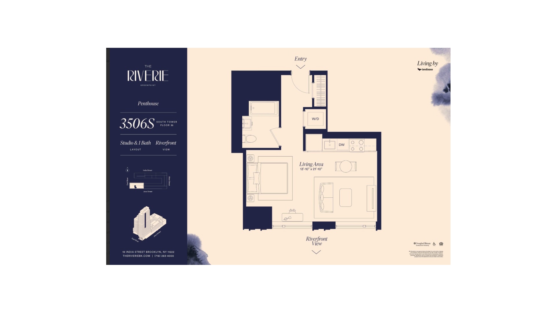 18 India Street PH3506S Greenpoint Brooklyn NY 11222