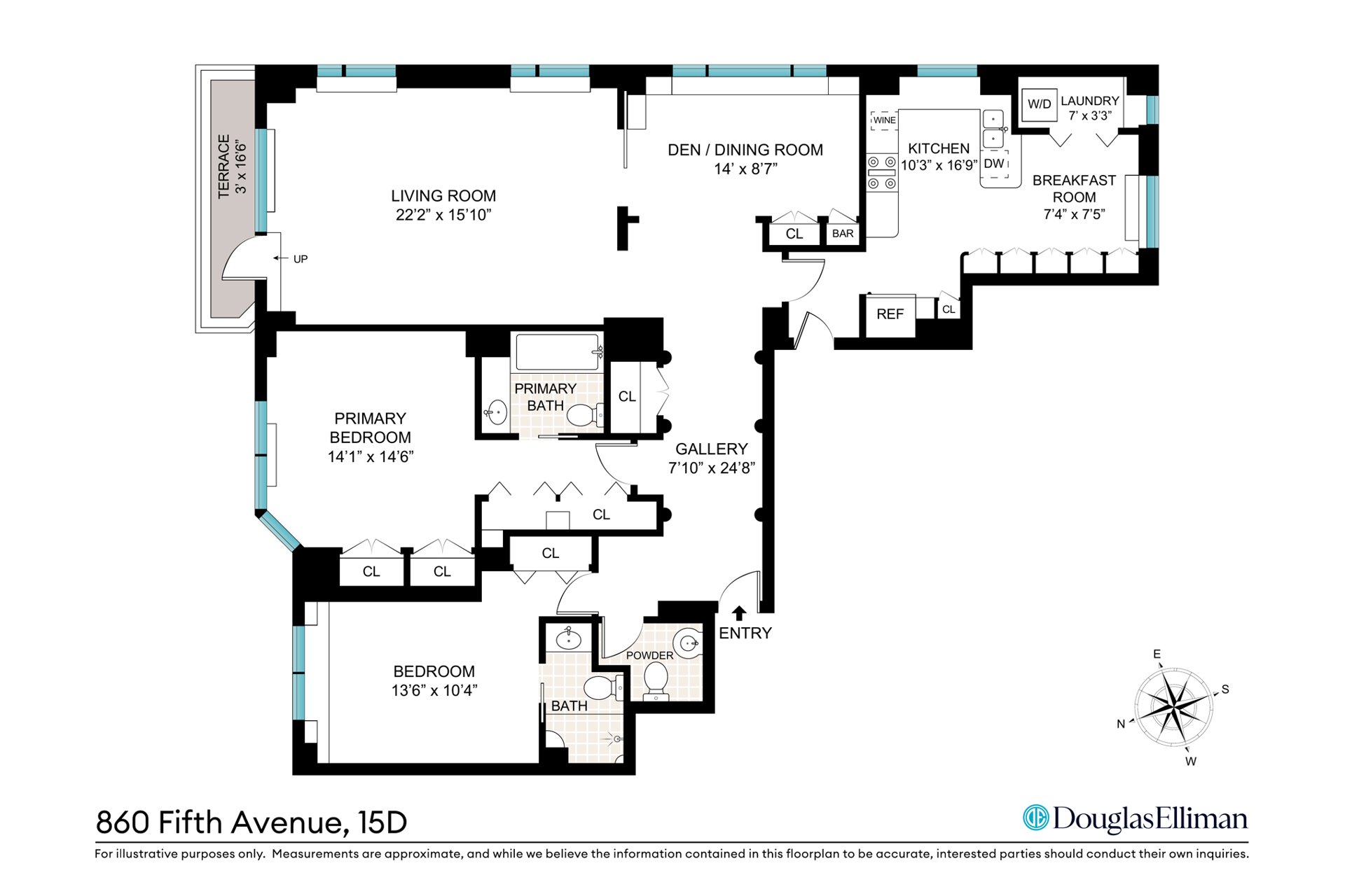 860 Fifth Avenue 15D Upper East Side New York NY 10065