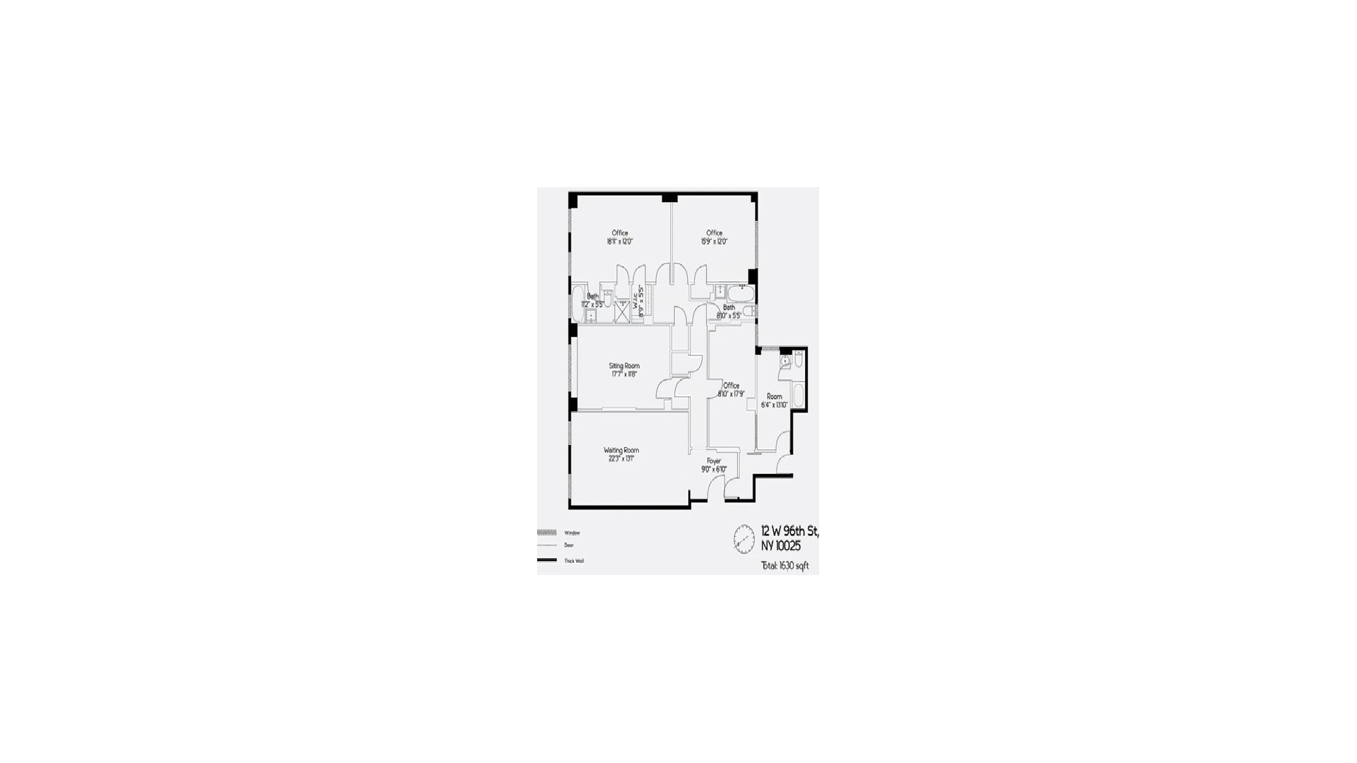 12 West 96th Street 1A Central Park West New York NY 10025