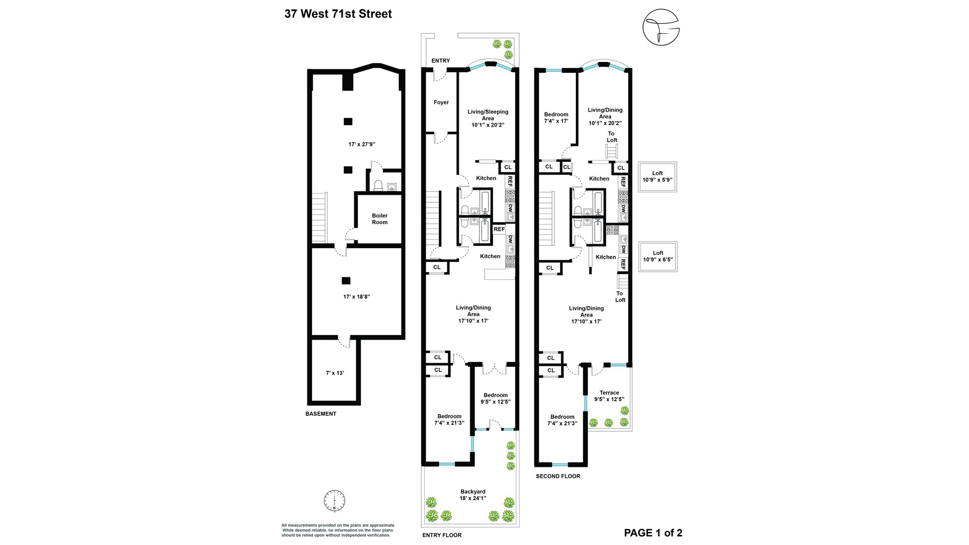 37 West 71st Street Lincoln Square New York NY 10023