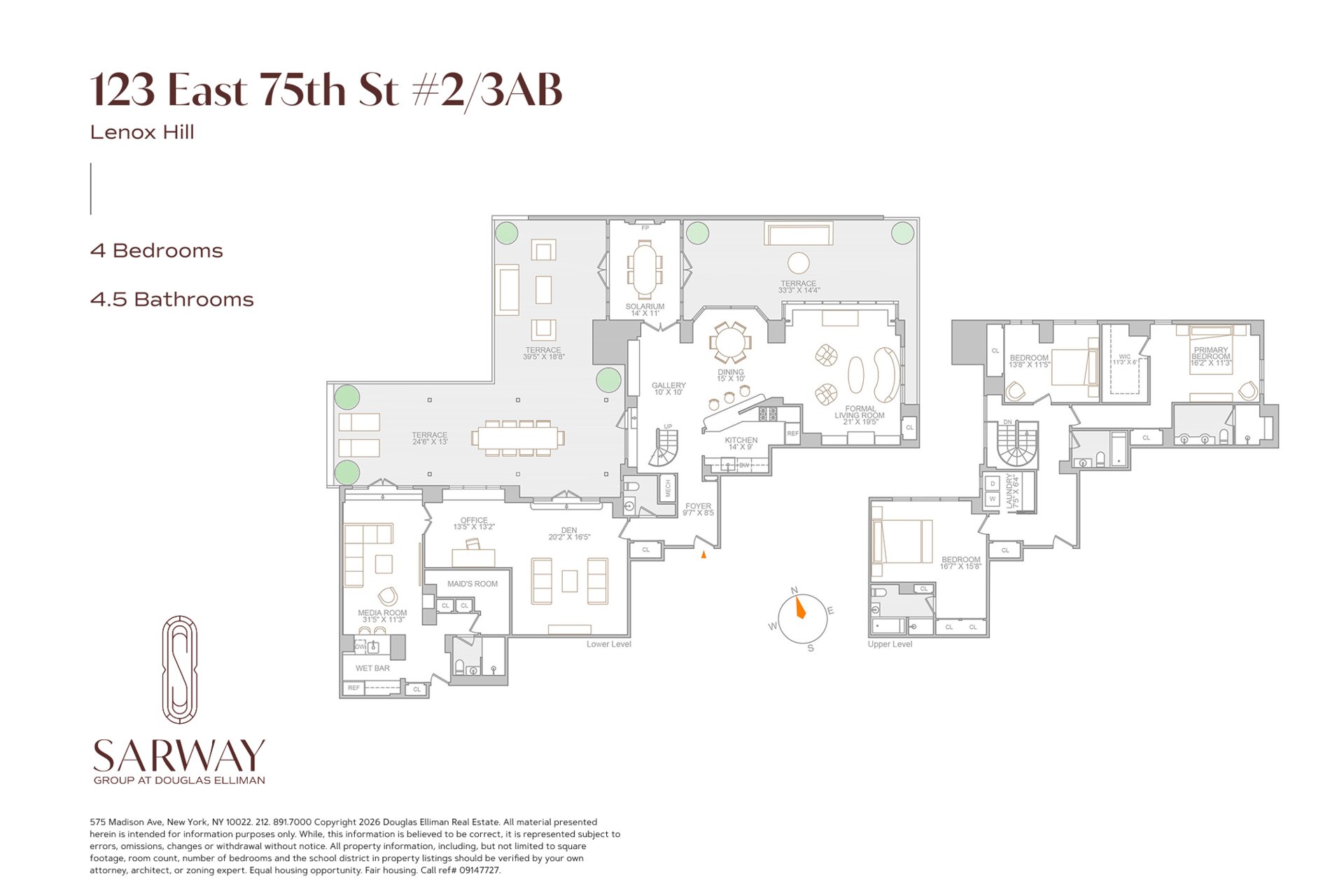 123 East 75th Street 2/3AB Upper East Side New York NY 10021