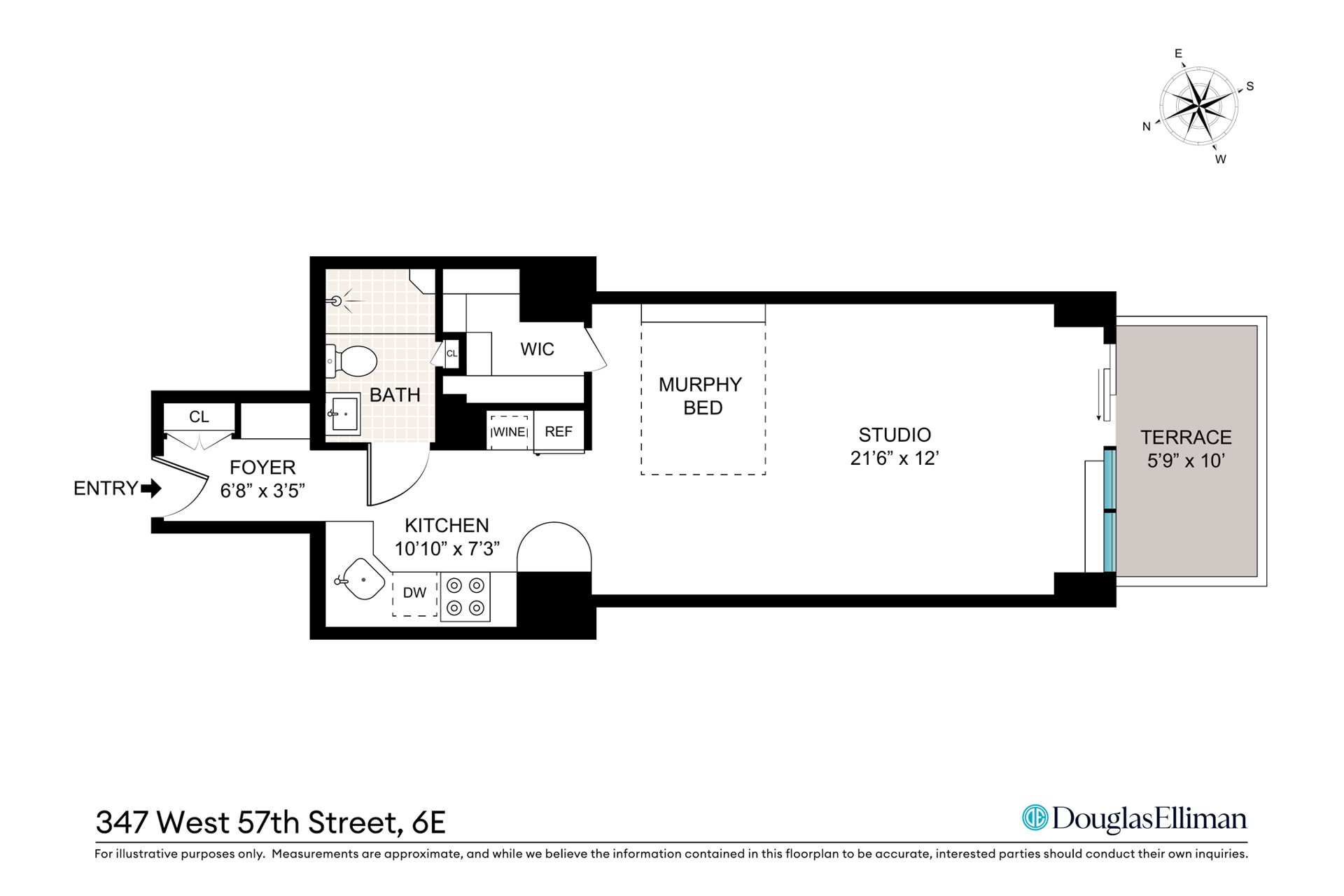 347 West 57th Street 6E Clinton New York NY 10019