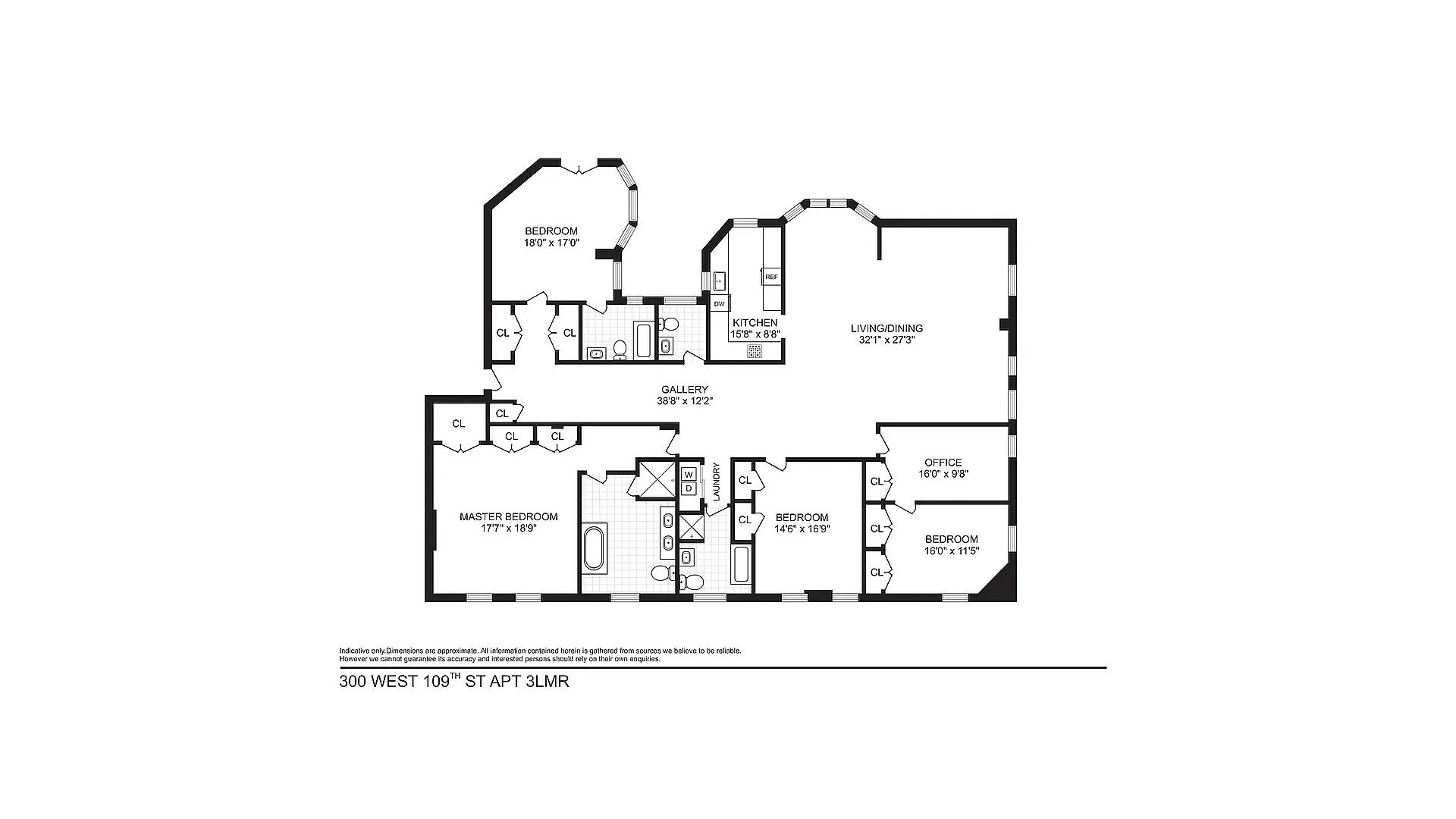 300 West 109th Street 3LMR Upper West Side New York NY 10025