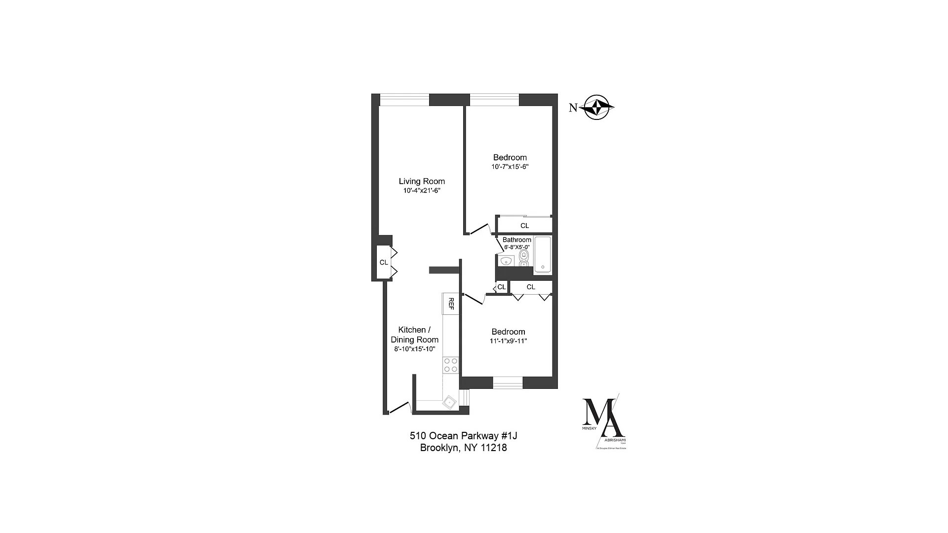 510 Ocean Parkway 1J Kensington Brooklyn NY 11218