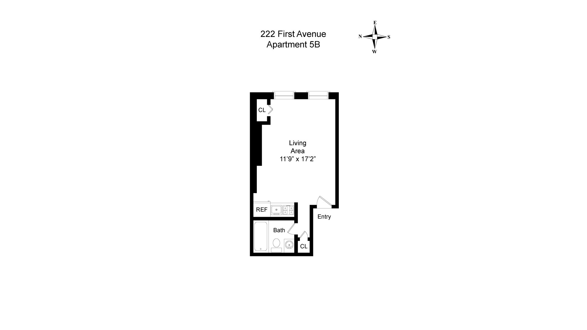 222 First Avenue E. Greenwich Village New York NY 10009