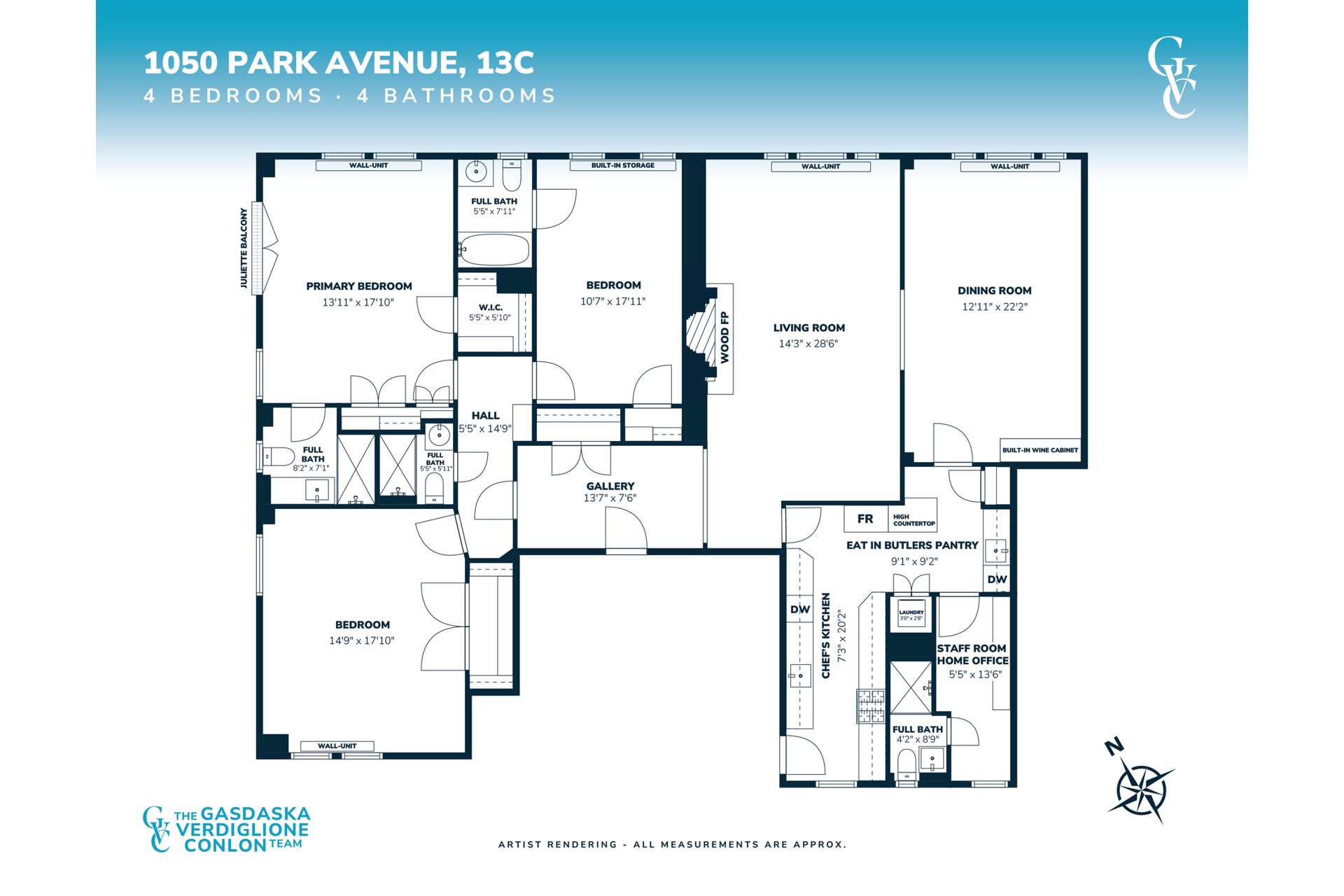 1050 Park Avenue 13C Carnegie Hill New York NY 10128