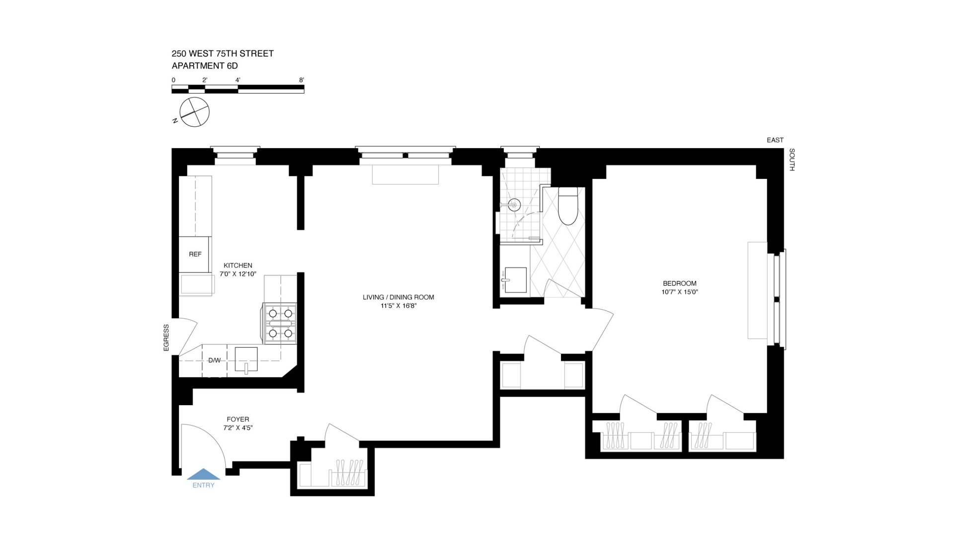 250 West 75th Street 6D Upper West Side New York NY 10023