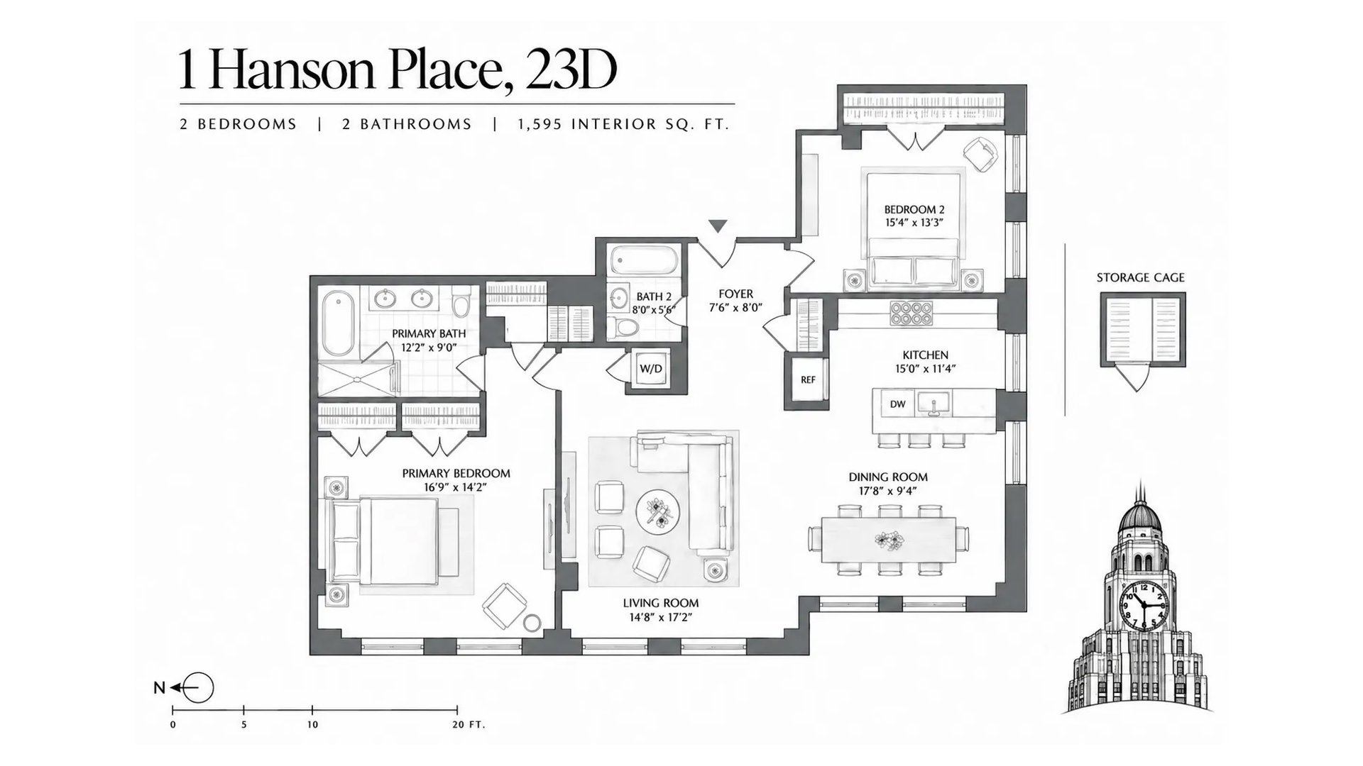 1 Hanson Place 23D Fort Greene Brooklyn NY 11217