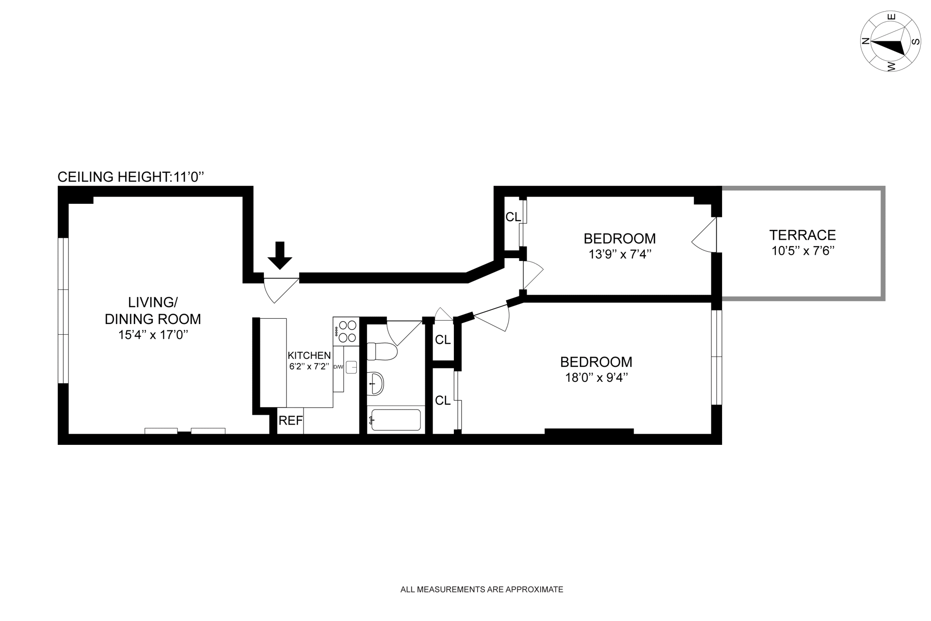 156 West 94th Street 1F Upper West Side New York NY 10025