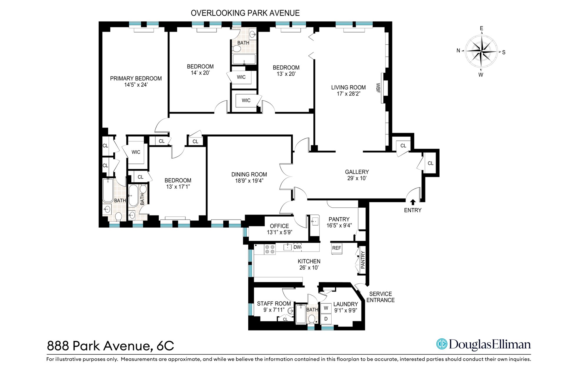 888 Park Avenue 6C Upper East Side New York NY 10075